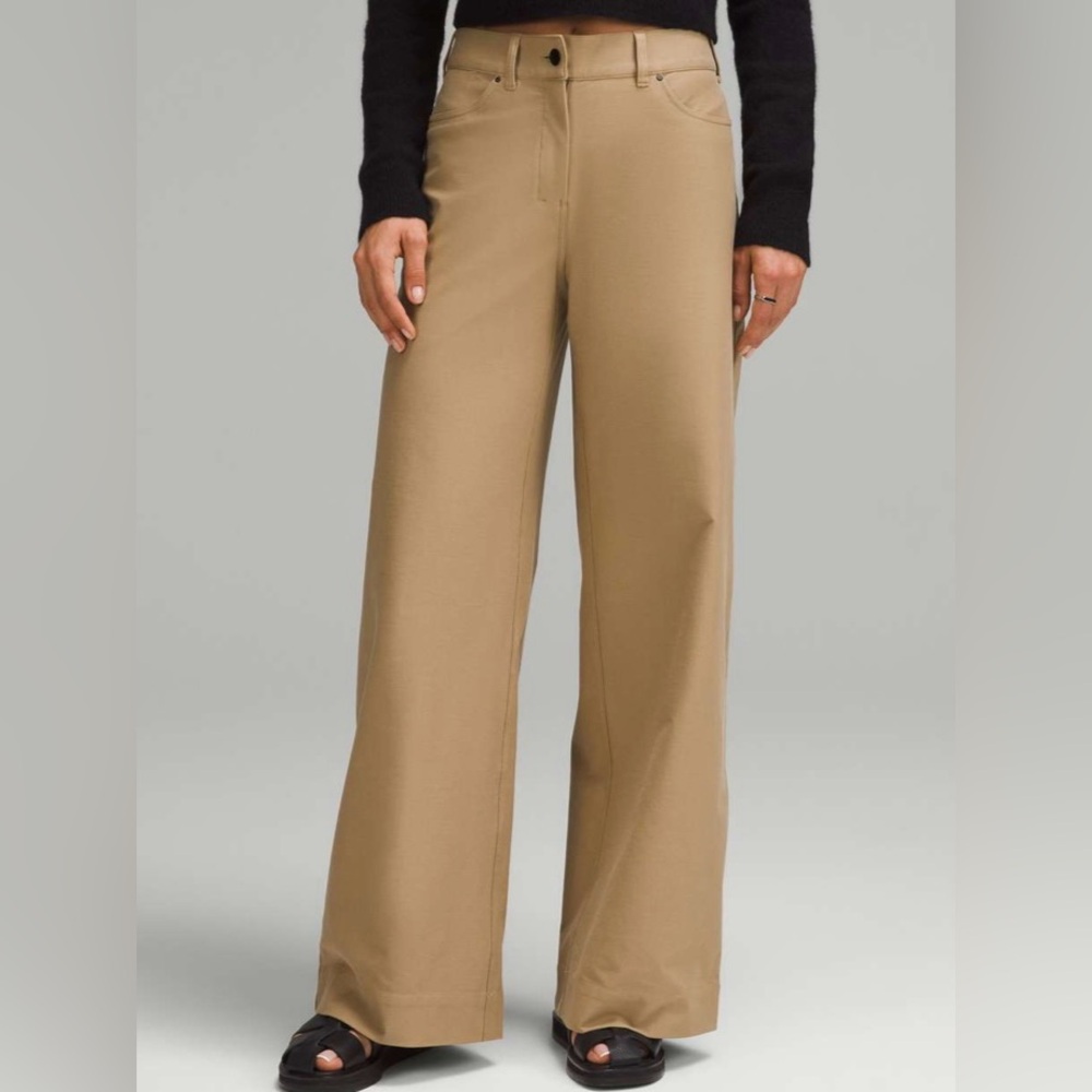 lululemon athletica Tan Wide Leg Pants